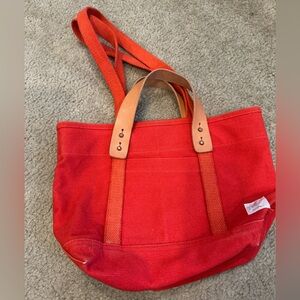 Immodest Cotton Vibrant Red-Orange Lunch Tote